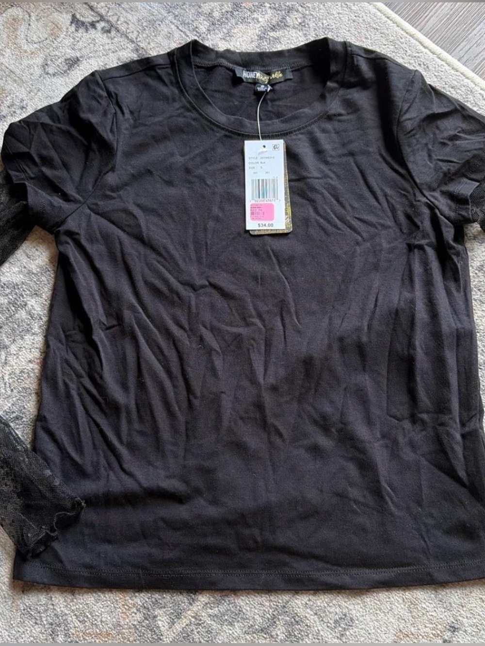Honey & Sparkle Black T-Shirt